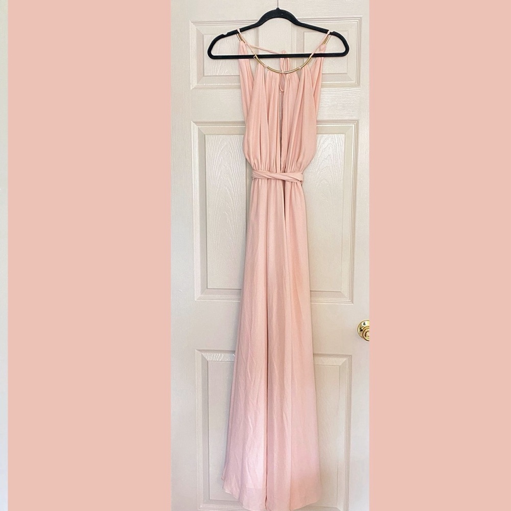 Lulus Blush Gown Maxi Dress